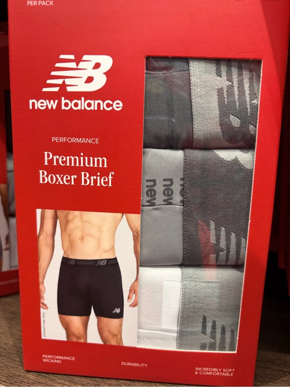 New Balance athletic mesh Gray Boxer Briefs 3-Pack high performance new